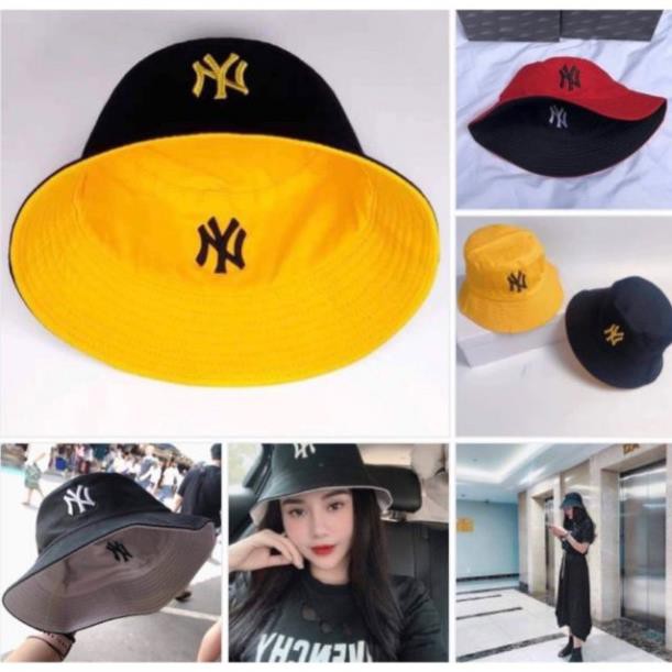 [Giá Hủy Diệt]Mũ bucket 2 mặt thêu chữ NY [ Chuyên sỉ cho các shop bán lẻ - Giá Xưởng - ở đâu rẻ hơn shop hoàn tiền]  ྇