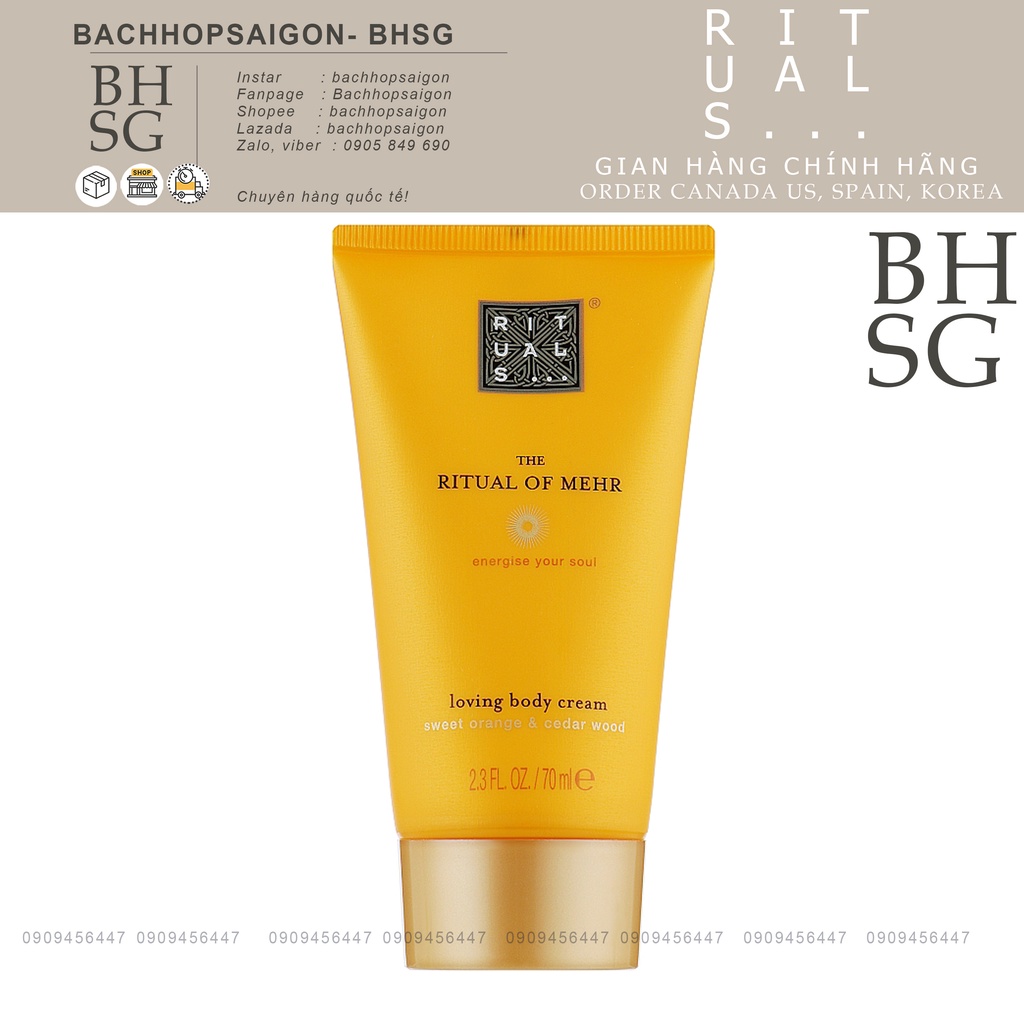 Kem dưỡng toàn thân cao cấp the Ritual body cream 70ml