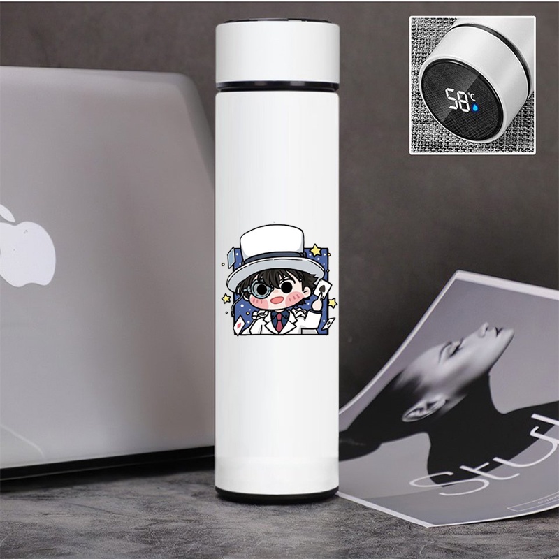 Bình giữ nhiệt đựng nước in hình  CONAN, KAITO KID Thám tử lừng danh tiện lợi xinh xắn anime chibi
