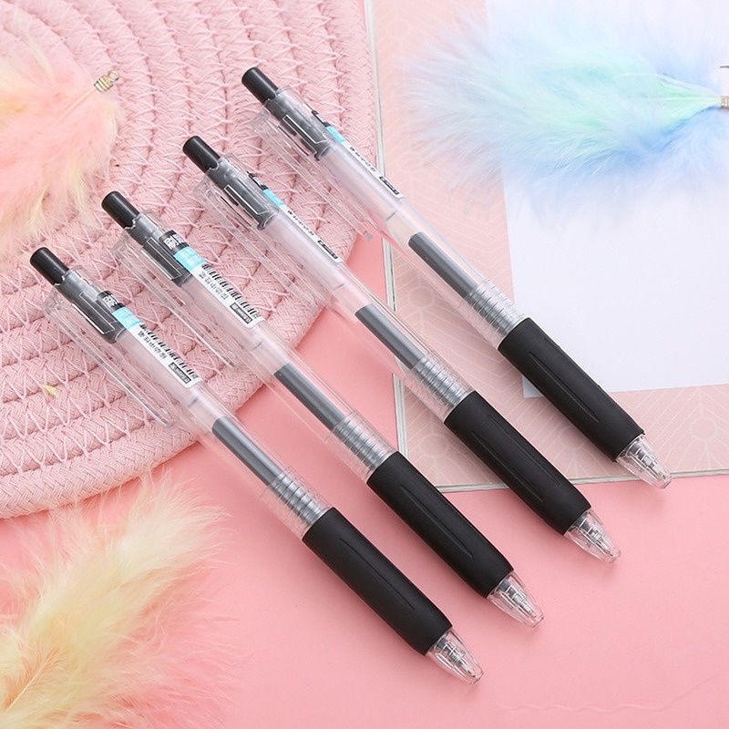 1 Bút Bi Mực Đen Ngòi 0.5mm Cỡ Lớn Thiết Kế Sáng Tạo Cho Văn Phòng