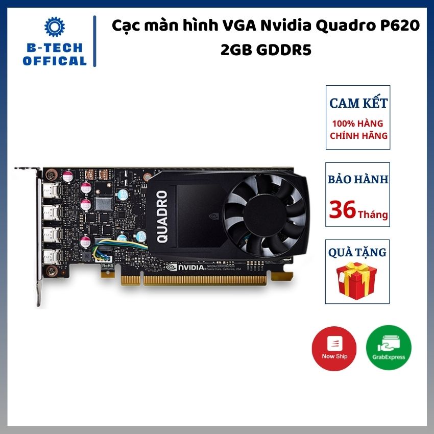 Card màn hình nVidia Quadro P620 2GB GDDR5 - Hàng chính hãng