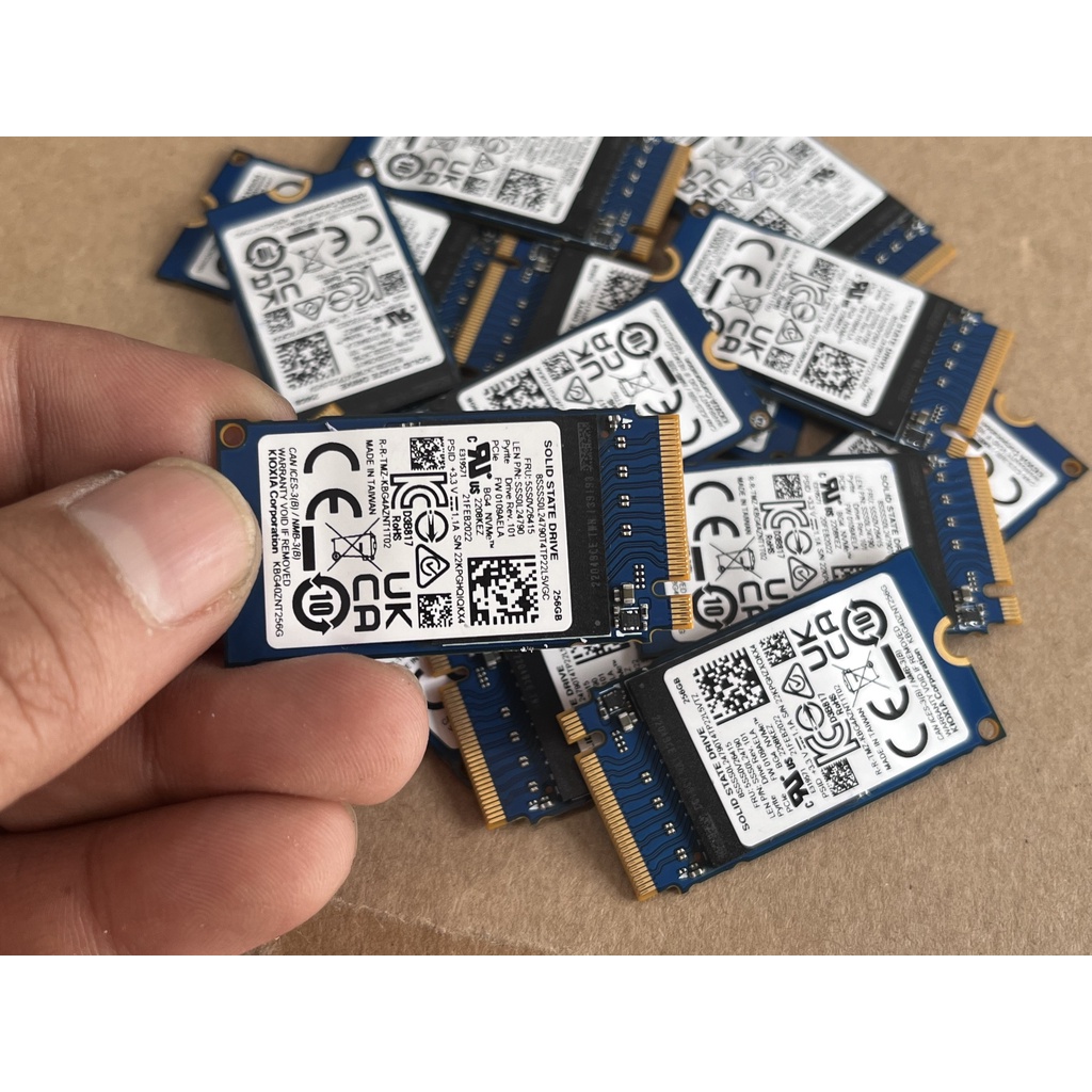 Bán SSD Kioxia (TOSHIBA)  Nvme BG4 256GB 2242  PCIe Gen3 x4 , hàng cũ zin theo máy chính hãng