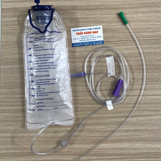 Combo túi súc ruột enema + dây truyền