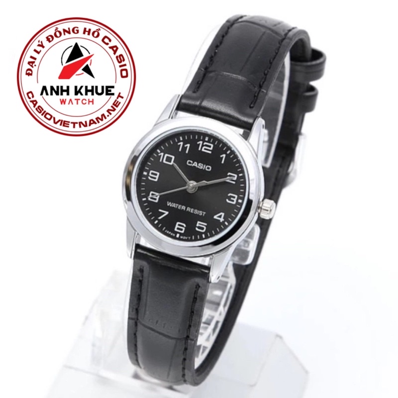 Đồng Hồ Casio LTP-V001L-1BUDF Nữ | Dây Da | 3 Kim | Chống Nước