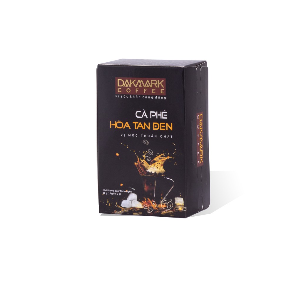 Cà phê nguyên chất hòa tan đen DakMark☕ Giảm cân 15 gói x 2gram ☕ Cà phê espresso | BigBuy360 - bigbuy360.vn