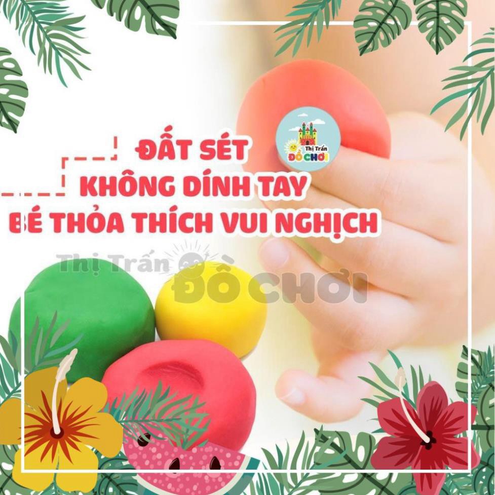 [sx63] [sx63] HG0901 Đất nặn an toàn cho bé - set 6 màu mềm dẻo, không dính tay