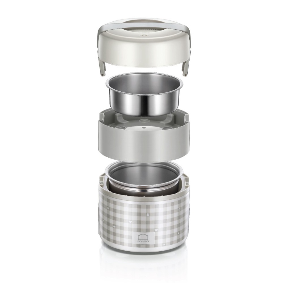 Hộp cơm điện Lock&Lock màu xám 2L EJR216