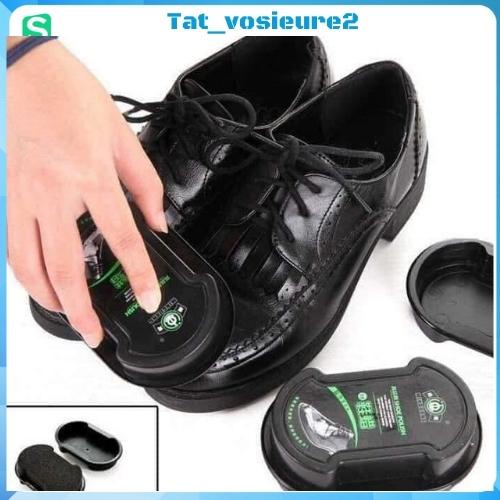Combo si đánh giày + bọt biển đánh giày đồ da Shoe Polish siêu bóng