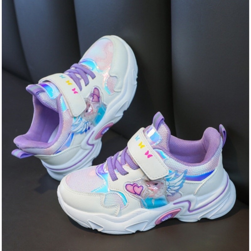 Giày Thể Thao Bé Gái Cao Cấp Hình Công Chúa Elsa xinh xắn