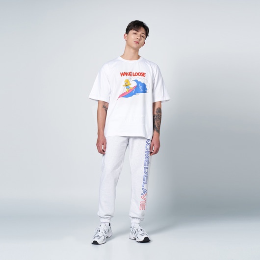 Áo Thun ADLV  basic Authentic | Surging Lisa Short Sleeve T Shirt White, áo phông Acme De La Vie dành cho nam - nữ