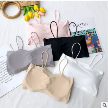 Áo lót 2 dây quây SU TRƠN Sexy kiểu Croptop có mút đệm mỏng hàn quốc AOLOT02