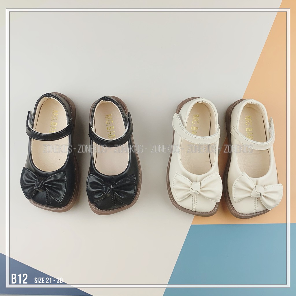 Giày búp bê đính nơ cho bé gái Zonekids - B12