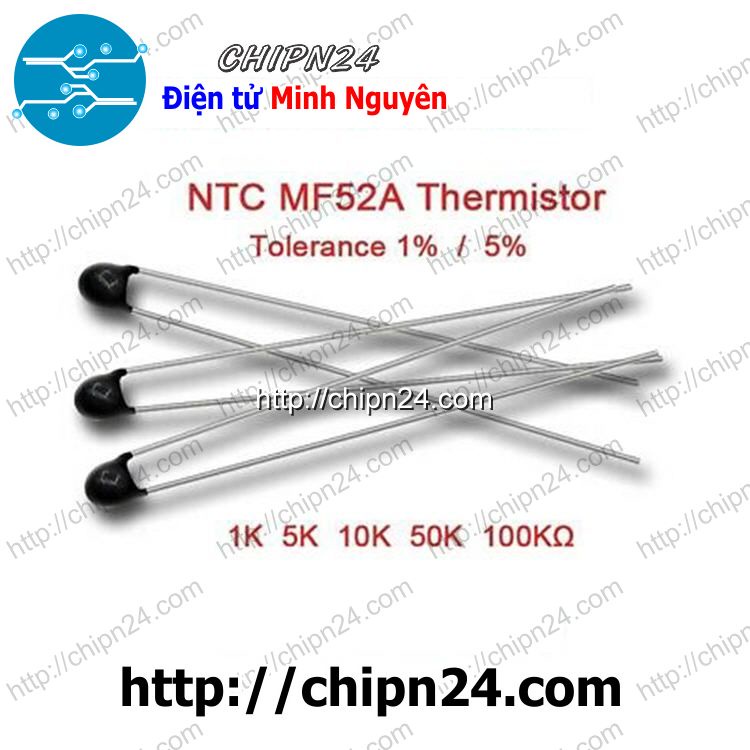 [5 CON] Điện Trở Nhiệt NTC MF52A 50K 5%