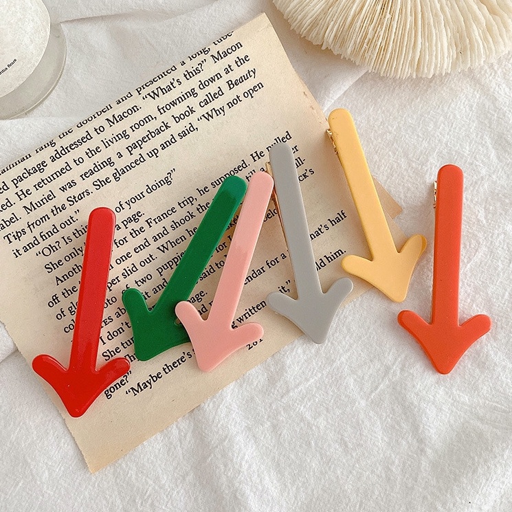 Kẹp tóc mái IELGY hình mũi tên màu kẹo dễ thương