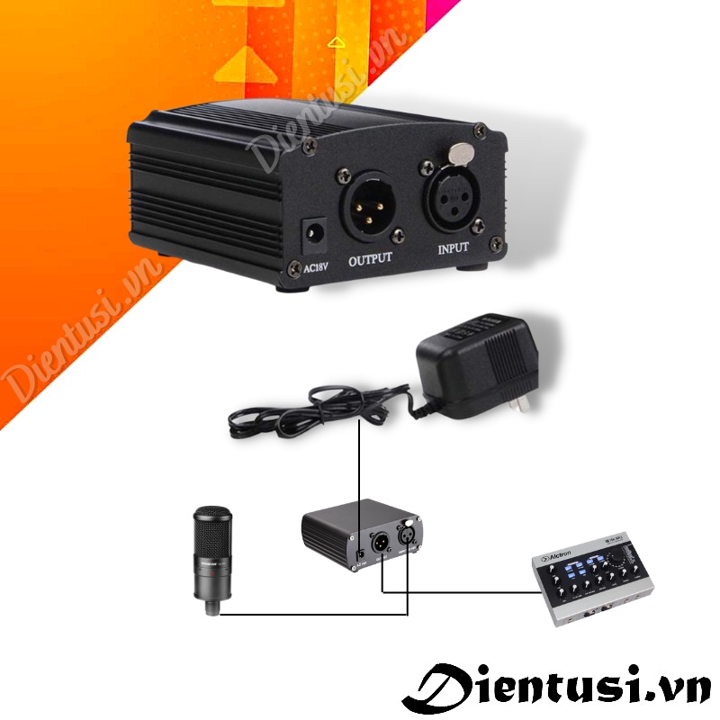 Bộ Sound Card K300 Auto Tune Và Micro U87 Loại 48V Xịn, hát live Bigo, Tiktok, facebook âm thanh dày hơn, ấm hơn loại 5V