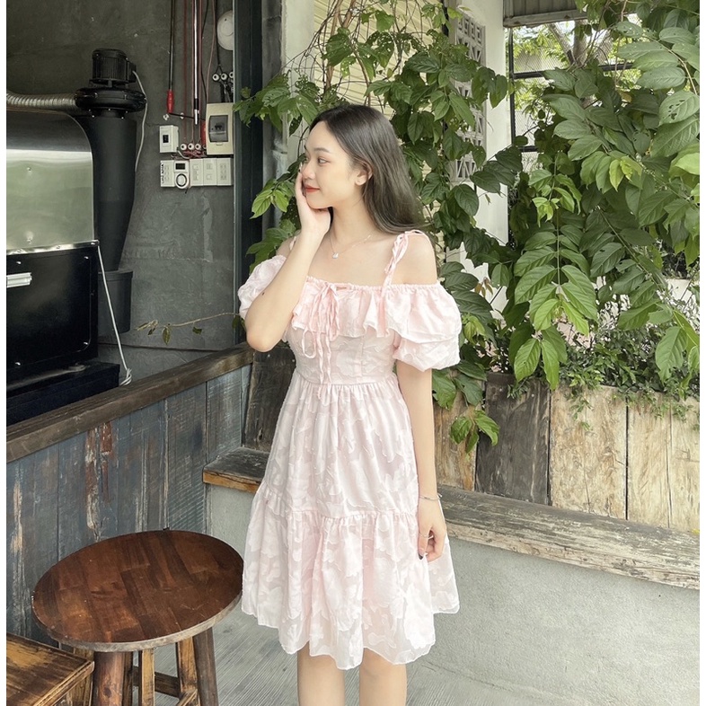 🍑 ĐẦM VÁY CÔNG CHÚA SANG CHẢNH MÀU TRẮNG, HỒNG * BABI * | BigBuy360 - bigbuy360.vn