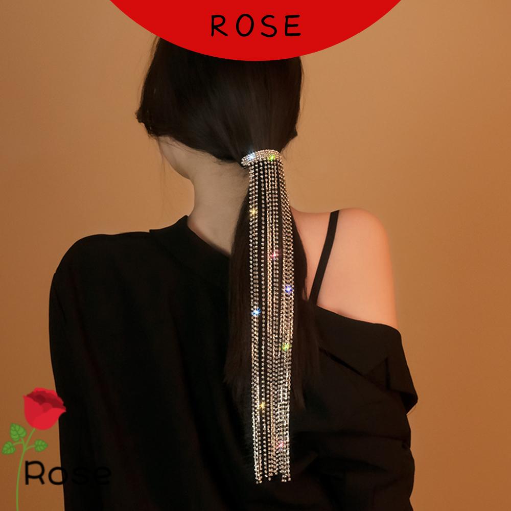 Kẹp tóc đuôi ngựa đính đá thời trang cho nữ