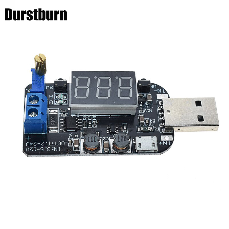 USB Điều chỉnh DC-DC Bước lên / xuống Mô-đun cấp nguồn Boost Buck Mô-đun chuyển đổi 5V sang 3.3V 9V 12V 18V 24V Bộ điều chỉnh điện áp DC-DC 3W Có thể điều chỉnh USB Step Up Down Mô-đun cấp nguồn Buck Boost Bộ chuyển đổi điện áp 5V sang 3.3V 9V Mô-đun điều