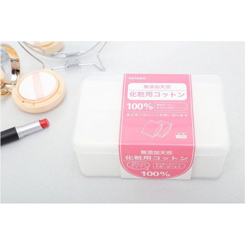 Bông tẩy trang Miniso 1000 miếng của Nhật Bản | BigBuy360 - bigbuy360.vn