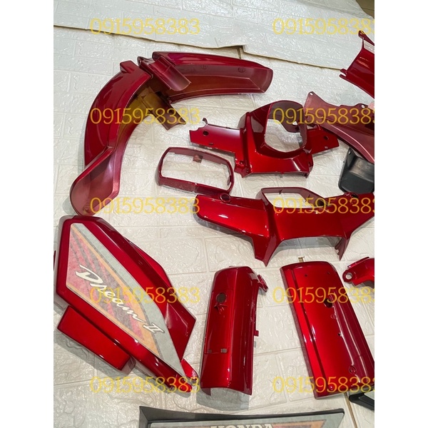 Bộ vỏ nhựa Dream đỏ candy-dream thái-dream việt