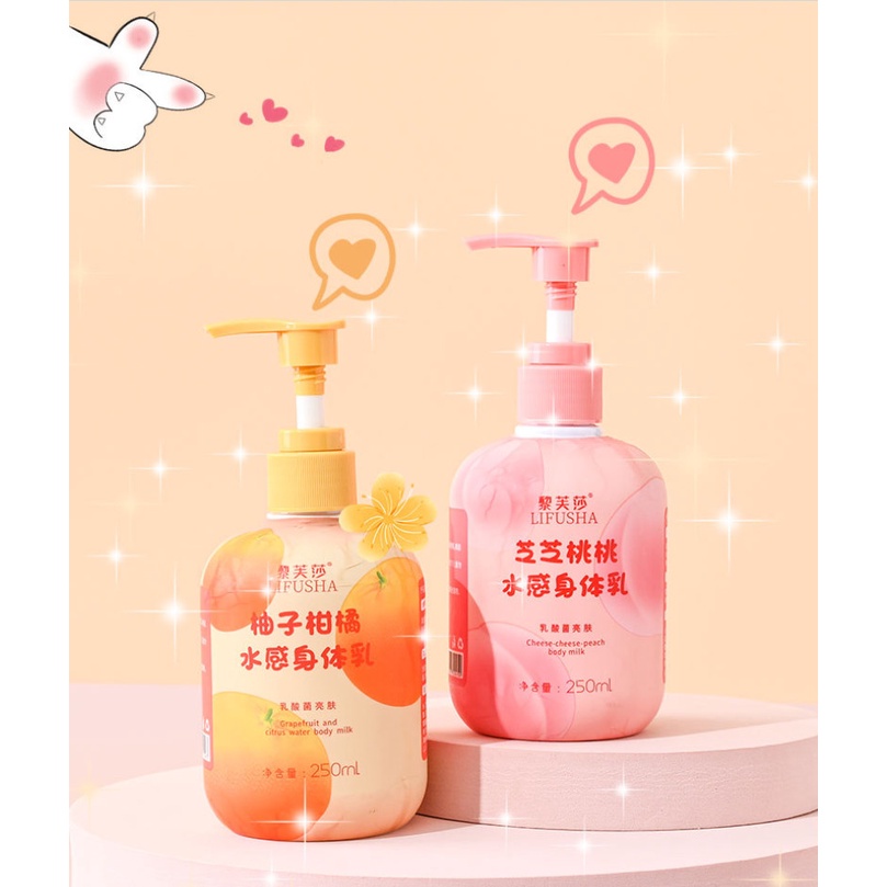 _Ảnh Thật_ Kem Dưỡng Da Body Lotion  LIFUSHA  Nâng Tone Da BODY MILK 250ml Auth Nội Địa