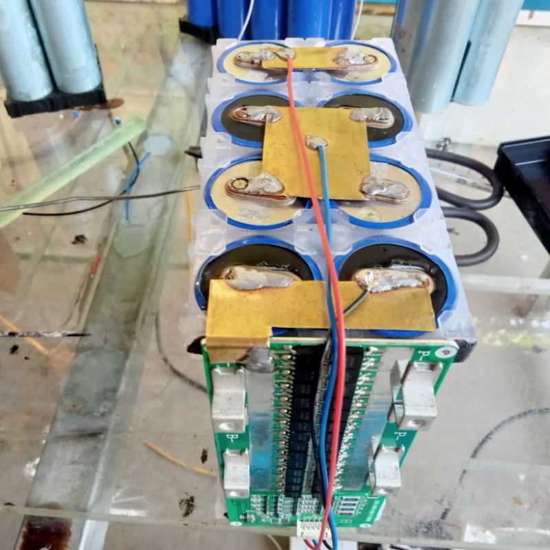 Bình pin lithium 12.8v 30ah bms phiên bản tản nhiệt nhôm 150a