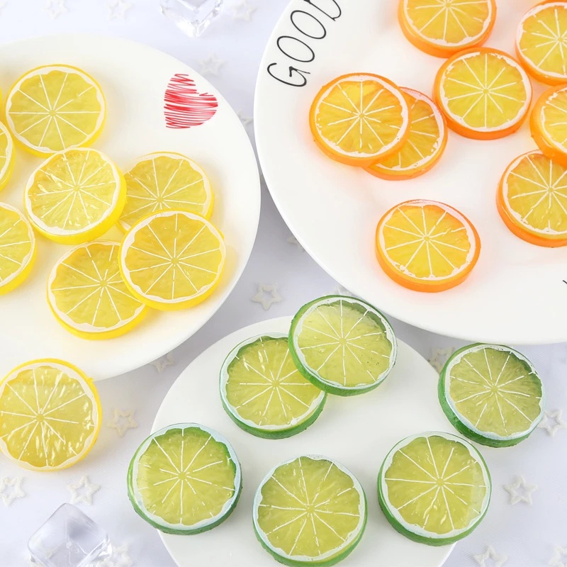 Lát Chanh Giả 5cm Dùng Trang Trí Phòng Khách / Nhà Bếp / Tiệc Cưới Diy