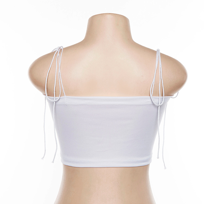 DUNEA Áo hai dây cổ V thời trang gợi cảm cho nữ