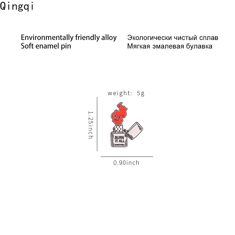 Trâm cài áo Miss Zoe hình bật lửa sáng tạo ngộ nghĩnh