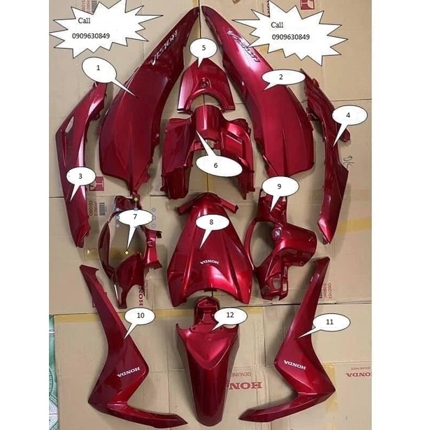 BỘ DÀN ÁO, BỘ DÀN NHỰA VISION 2015 ĐẾN 2019 ZIN HÃNG