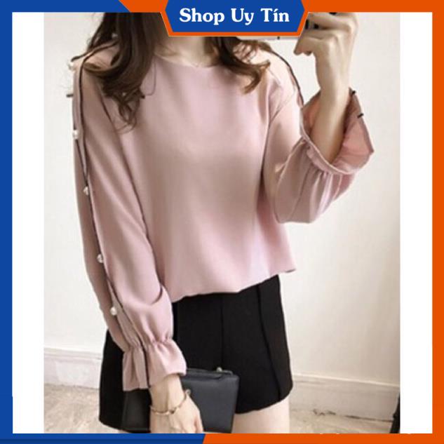 [Hàng Cao Cấp] -  ÁO KIỂU TAY VIỀN XINH ĐẸP | BigBuy360 - bigbuy360.vn