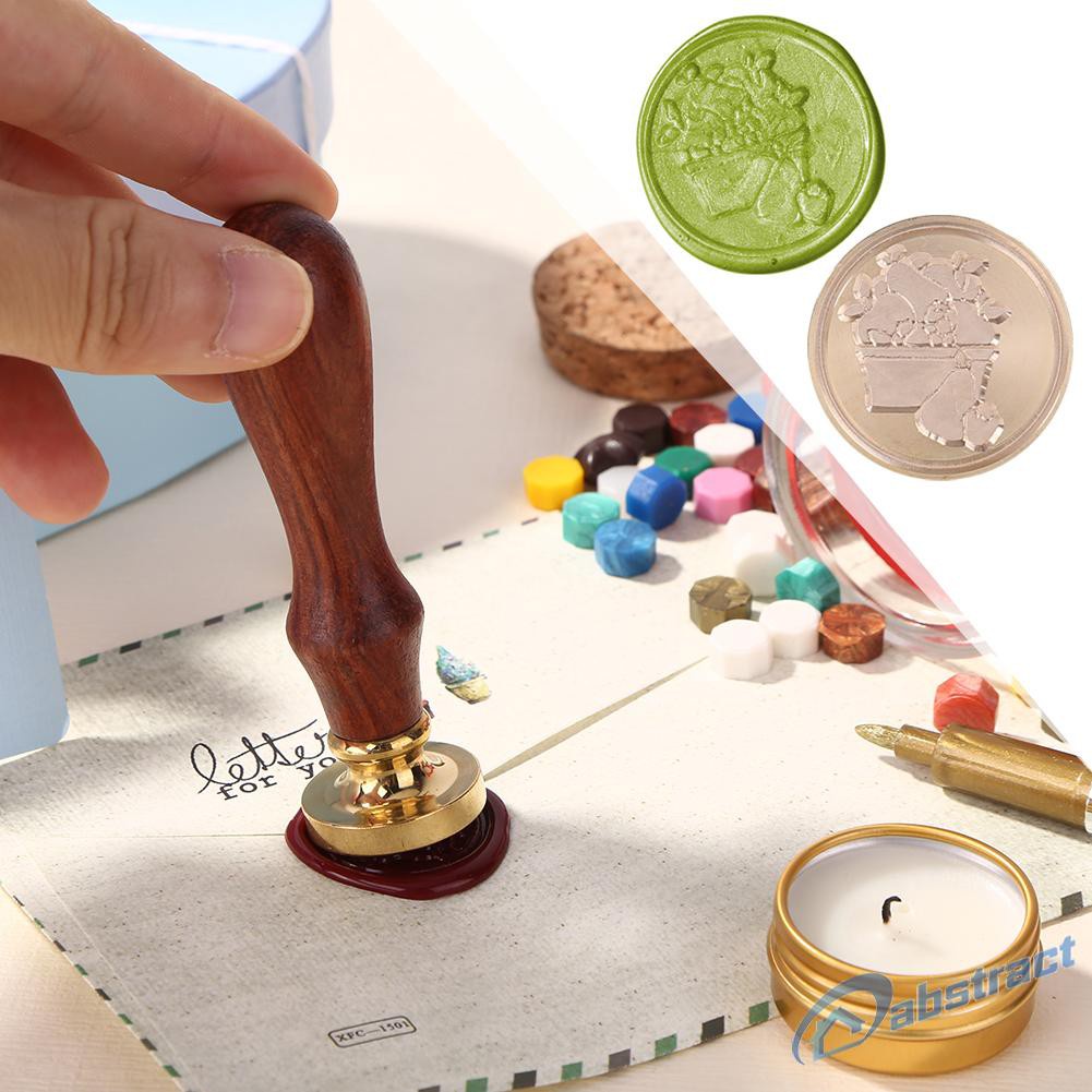 READY STOCK Retro Apple Pear Seal Wax Stamp Head for DIY Scrapbooking Photo Album Craft