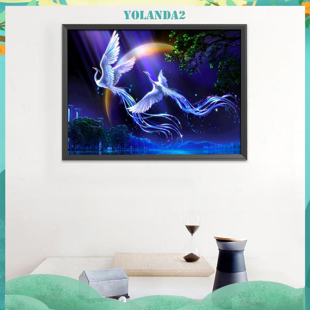 Tranh thêu chữ thập hình phượng hoàng 11ct tiện lợi