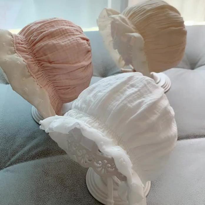 Mũ bèo babydoll vải xô cho bé  Giá rẻ