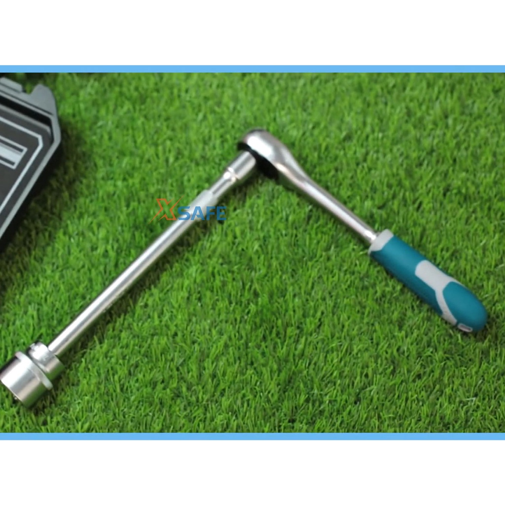 Bộ đồ nghề 27 chi tiết TOTAL THT121251 1/2&quot;, bộ dụng cụ cần siết 2 chiều kèm Socket chất liệu CV (50BV30) - Chính hãng