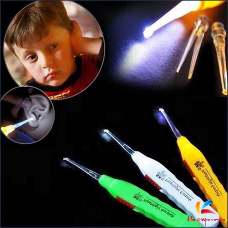 Dụng Cụ Láy Ráy Tai Có Đèn Cho Bé - Cây Móc Lỗ Tai Có Đèn Soi Cho Bé