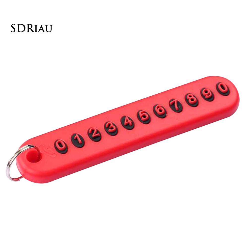 Móc khóa mặt dãy số điện thoại kèm 6 nhóm số  chống thất lạc thiết thực