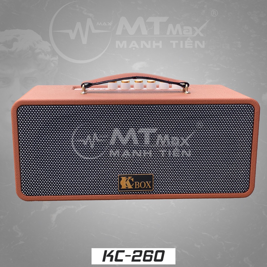 Loa Karaoke Di Động KCBOX KC260 âm thanh sống động thiết kế độc đáo, Tặng kèm micro kèm theo loa