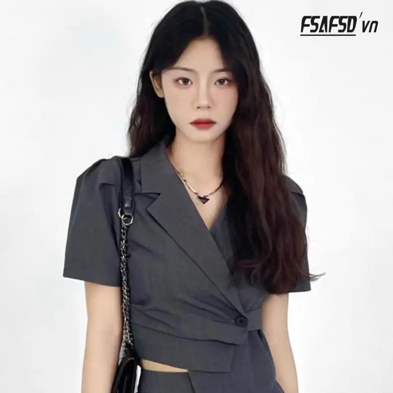 Set Áo Thun Và Chân Váy Chữ a Thời Trang Hè Trẻ Trung Cho Nữ