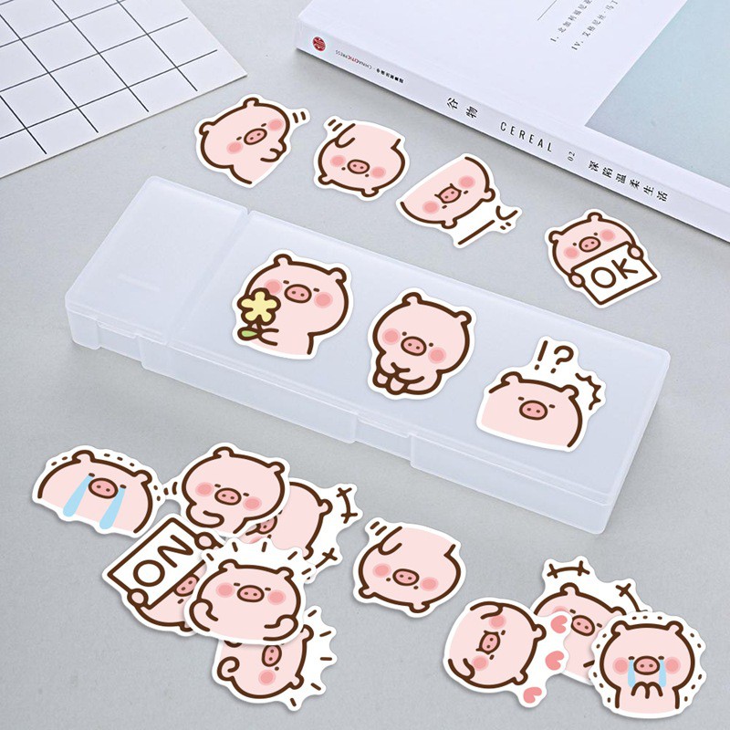 Bộ Sticker dán chủ đề Heo dễ thương mới nhất 2021