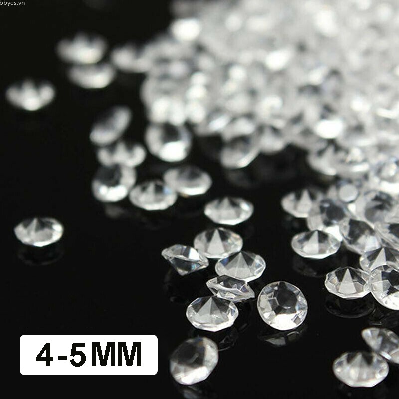 Bộ 1000 viên kim cương pha lê acrylic dùng cho trang trí bàn tiệc