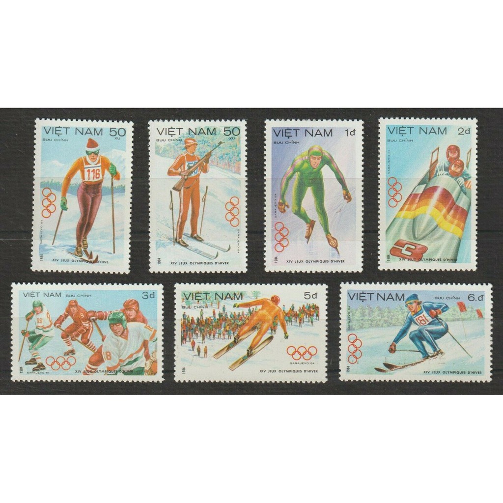 Tem sưu tập MS 433 Tem Việt Nam Thế vận hội mùa đông Sarajevo 1984 ( 7 tem )