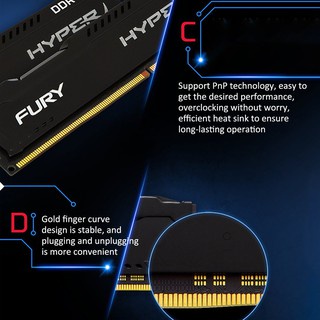 HYPERX Bộ Nhớ RAM 4GB 8GB DDR4 DIMM 2133 2400 2666 PC4-17000 19200 12800 21300 25600 288Pin 1.2V RAM