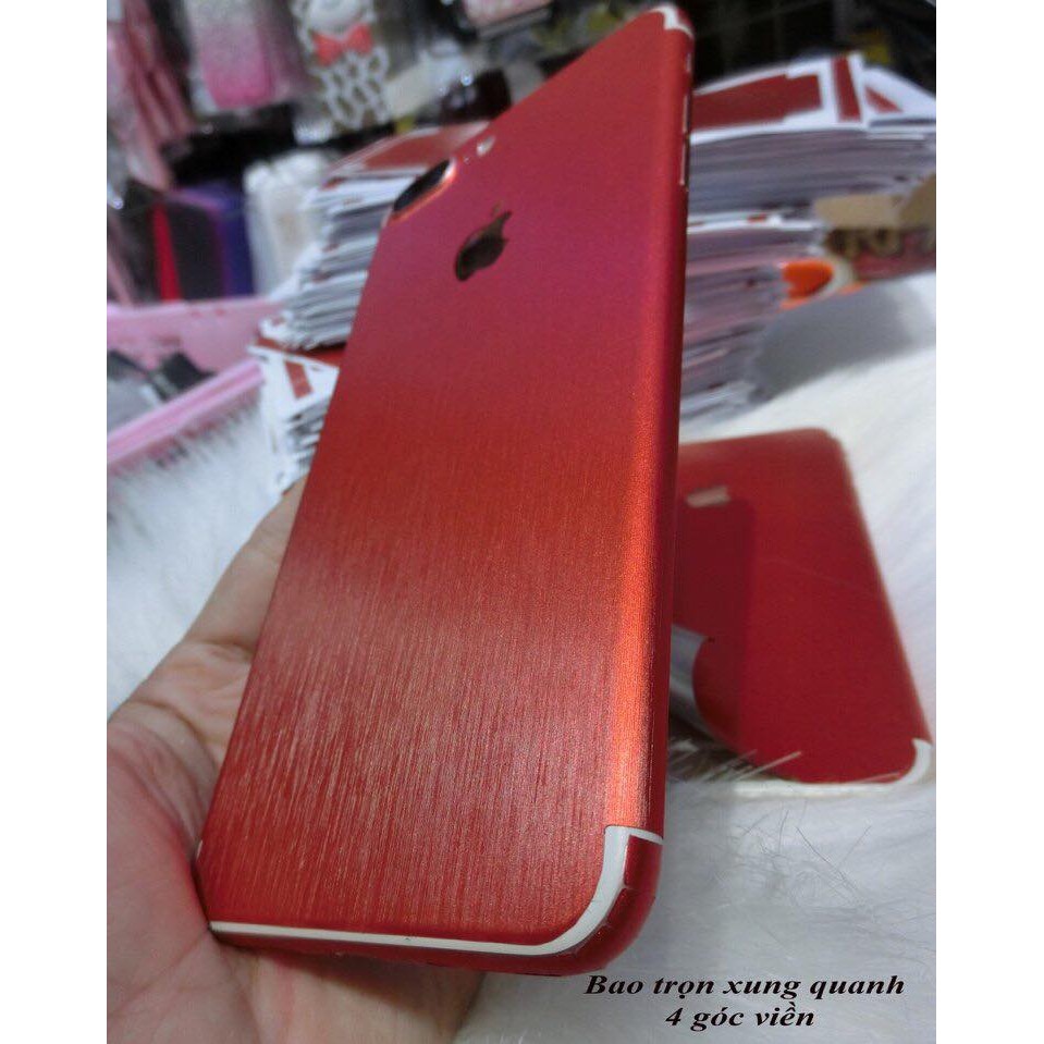 Miếng skin decal nhôm xước cho iphone