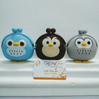 Bóp Silicon Cú Mèo 3D