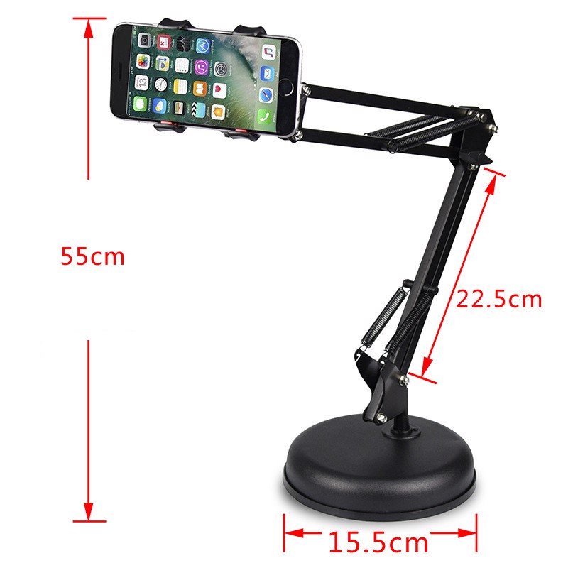 Transhine P35 - Chân Đế Đặt Bàn Có Đèn Led Live Stream Cho Điện Thoại