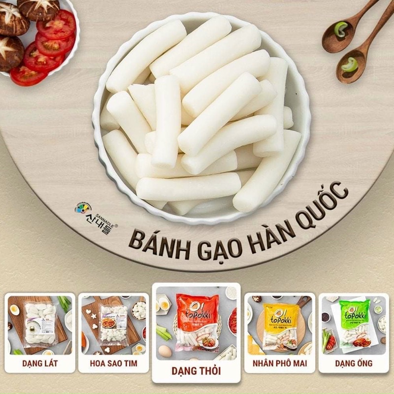 Bánh Gạo cay Hàn Quốc Tokbokki 500gr