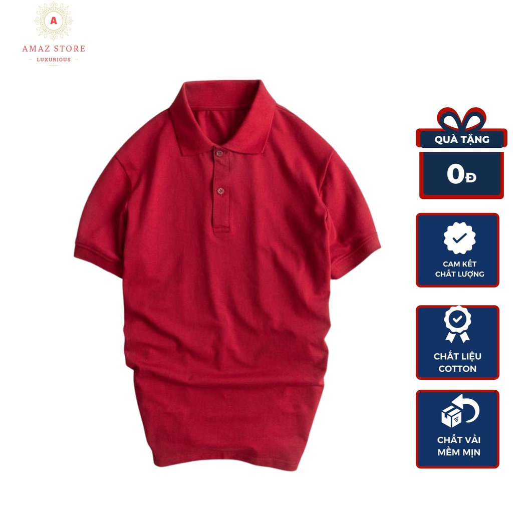 Áo Polo Nam tay ngắn cổ ,chất cotton cá sấu dày dặn mặc thoáng mát, form đẹp nhiều màu