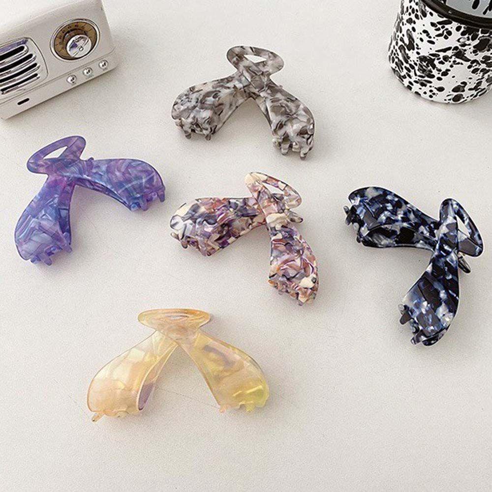 TWINKLE Kẹp Tóc Nhựa Acrylic Màu Sắc Ngọt Ngào Phong Cách Retro Cho Nữ