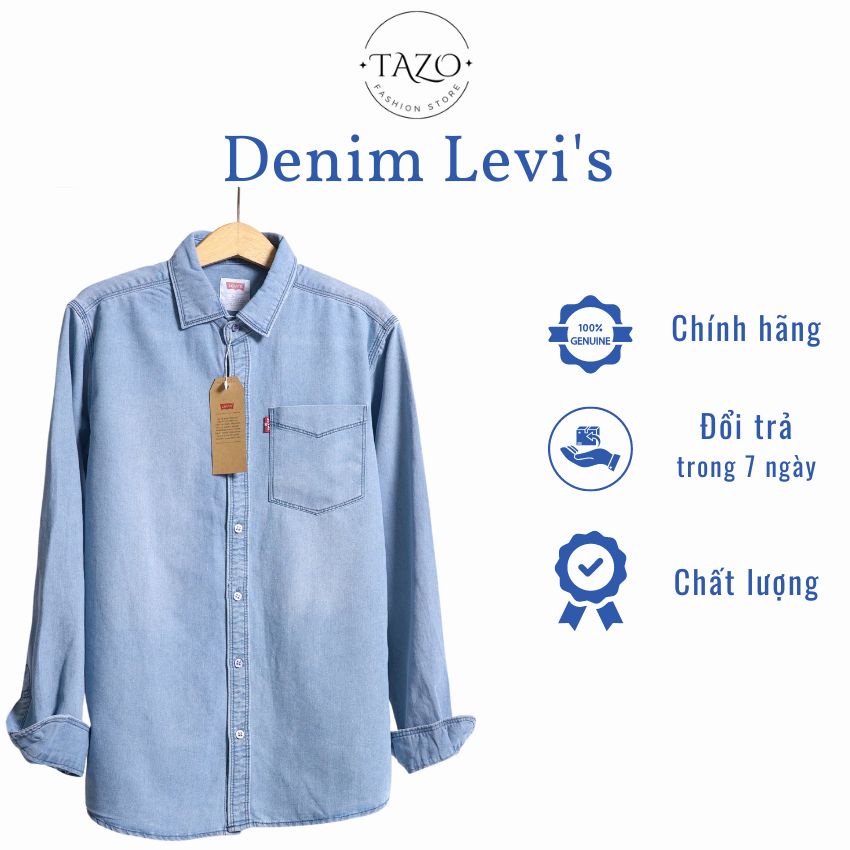 Áo sơ mi nam Denim Levi's - Form chuẩn VNXK